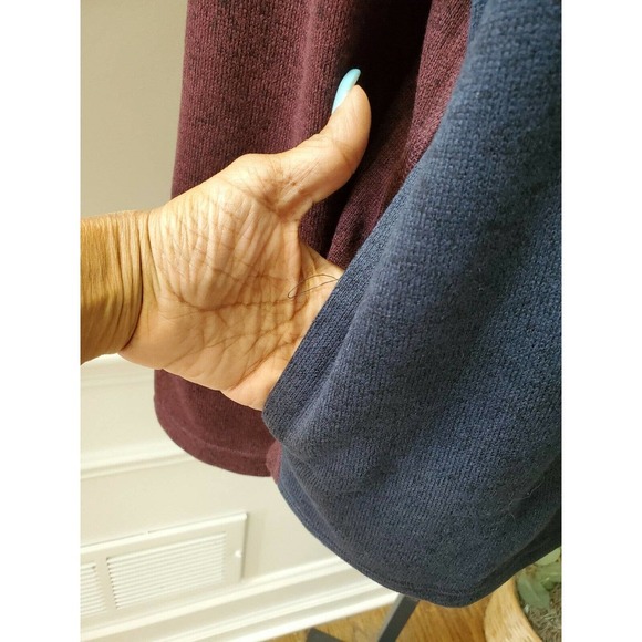 Sonoma Men's Blue & Maroon 100% Polyester Long Sleeve Supersoft Sweater Size XL - Picture 7 of 12